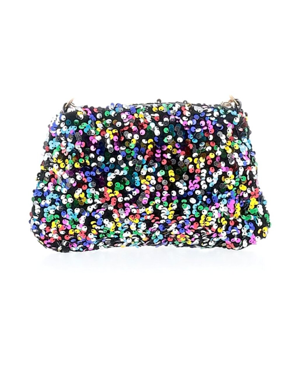 Rainbow Sequin Glitter Clutch / Crossbody Bag - Excellent - Picture 6 of 6